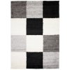 Moderní koberec Delhi - čtverce 2 - bílý/šedý