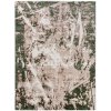 Moderní koberec Asthane - abstrakt 3 - béžový/zelený