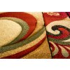 Moderní koberec Antogya - vlnky 1 - krémový/červený