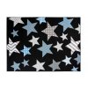 Moderní koberec Bali - hvězdičky 2 - černý/modrý