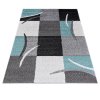 Kusový koberec SUPER VERSO - šedý/modrý - čtverce 2