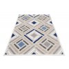 Moderní koberec Aventura - geometrické tvary 1 - krémový/bílý
