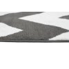 Moderní koberec Bali - vlnky 2 - tmavě šedý/bílý
