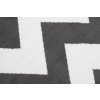 Moderní koberec Bali - vlnky 2 - tmavě šedý/bílý