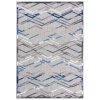 Moderní koberec Aventura - vlnky 2 - šedý/modrý