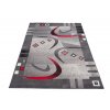Moderní koberec Tap - obrazce 1 - šedý
