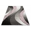 Moderní koberec Tap - vlnky 5 - růžový/šedý