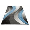 Moderní koberec Tap - vlnky 5 - modrý/šedý