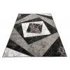Moderní koberec Tap - čtverce 2 - černý/šedý