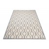 Moderní koberec Cansas - vlnky 1 - krémový/šedý