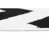 Moderní koberec Tap - vlnky 6 - bílý/černý