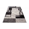 Moderní koberec Tap - geometrické tvary 4 - šedý/černý