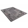 Moderní koberec Tap - mřížka a květiny 1 - šedý