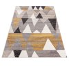Moderní koberec Elefanta - trojúhelníky 2 - šedý/žlutý