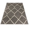 Moderní koberec SPRING - tmavě šedý - mřížka 1