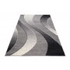 Moderní koberec Tap - vlnky 5 - šedý/bílý