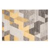 Moderní koberec Fiesta - geometrické tvary 2 - šedý/žlutý