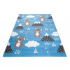 Dětský koberec Jolly Kids - medvídci 1 - modrý