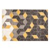 Moderní koberec Fiesta - geometrické tvary 2 - šedý/žlutý