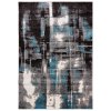 Moderní koberec Fiesta - abstrakt 1 - šedý/modrý