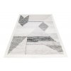 Moderní koberec Grace - geometrické tvary 6 - krémový/šedý