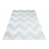 Moderní koberec Isphahan - vlnky 1 - stříbrný