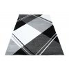 Moderní koberec Lux Verso - čtverce 3 - šedý/bílý
