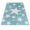 Dětský koberec Lux Verso - hvězdičky 3 - modrý