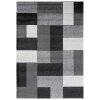 Moderní koberec Super Verso - čtverce 2 - šedý/černý
