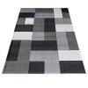 Moderní koberec Super Verso - čtverce 2 - šedý/černý
