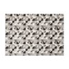 Kusový koberec Lazur - trojúhelníky 3 - béžový/černý