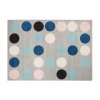 Kusový koberec Lazur - puntíky 1 - šedý/modrý