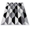 Moderní koberec Laila - geometrické tvary 5 - černý/bílý