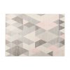 Kusový koberec Lazur - trojúhelníky 6 - šedý/růžový