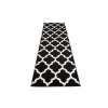 Kusový koberec MAROKO - černý - mřížka 1
