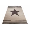 Kusový koberec MAROKO - hvězda - béžový