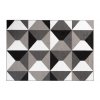 Kusový koberec Maya - geometrické tvary 6 - šedý/bílý