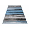 Kusový koberec Maya - pruhy 1 - šedý/modrý