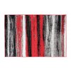Kusový koberec Maya - pruhy 1 - šedý/červený