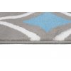 Kusový koberec Maya - geometrické tvary 3 - šedý/modrý