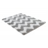 Kusový koberec Optimal Shaggy - vlnky 1 - šedý/bílý