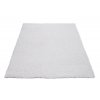 Kusový koberec Optimal Shaggy - jednobarevný - bílý
