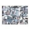 Kusový koberec Mystic - trojúhelníky 2 - modrý/šedý