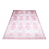 Dětský koberec Emma Kids - srdíčka - růžový