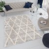 Moderní koberec Versay Shaggy - tvary 3 - šedý