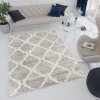 Moderní koberec Versay Shaggy - tvary 2 - světle šedý