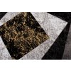 Moderní koberec Tap - čtverce 2 - černý/žlutý