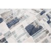 Moderní koberec Rivoli - abstrakt 5 - bílý/modrý