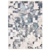 Moderní koberec Rivoli - abstrakt 18 - šedý/modrý