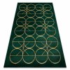 Moderní koberec Easy - zlaté kružnice 1 - zelený
